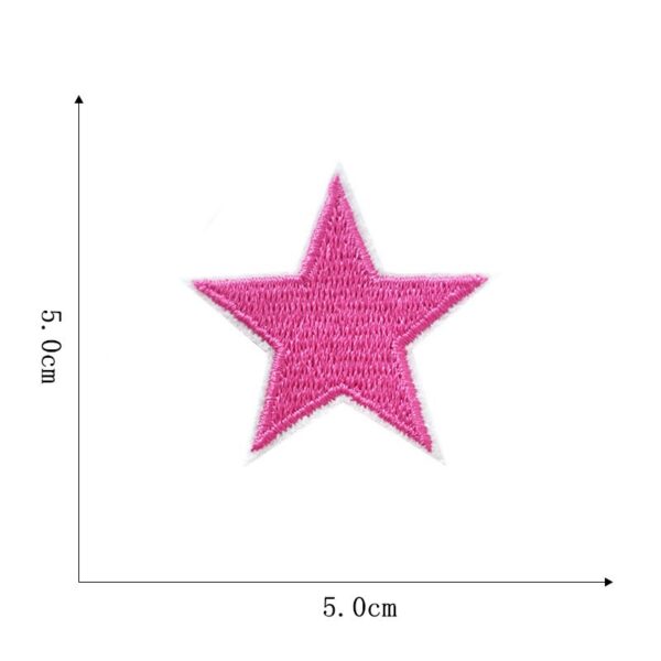 oly-187c3ce7c00ae1232669ec9377fc4a73 Wholesale Trendy Five-Pointed Star Embroidered Patches 12-Pack for Clothing and Accessories