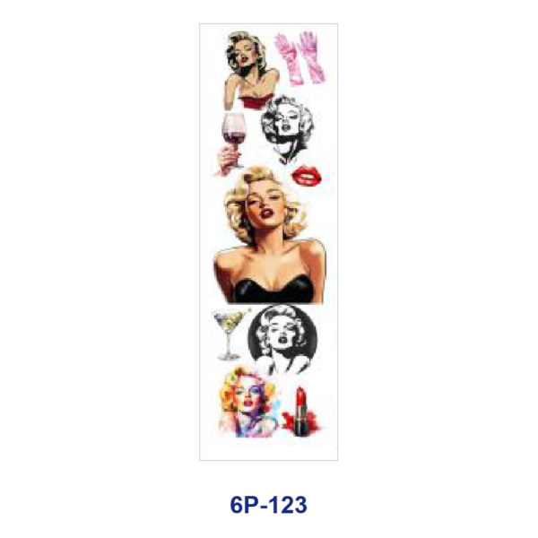 Wholesale 2/8/16pcs UV DTF Stickers Vintage Lady Portrait Lip Rose Text Print Pen and Bookmark Stickers OLY Exclusive