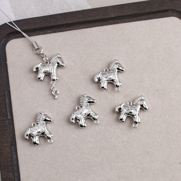 oly-18b449a5f81c8f590ae6d9d45775885d Wholesale Alloy Double Sided Pony Pendant Charm Trendy Car Key Accessory DIY Bag Charm