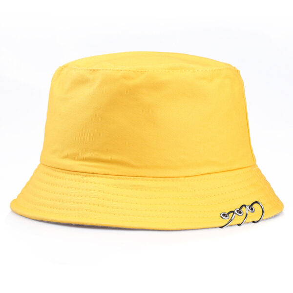 oly-18b5fce4ab2ff4525b7731e08e8f7d1d Wholesale Korean Style Hip Hop Fisherman Hat with Large Rivet Rings Unisex Fashion Accessory for Party Gift