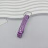 Wholesale Trendy Rhinestone Bottle Opener Keychain White Zinc Alloy Travel Commemoration Gift Boutique Resale