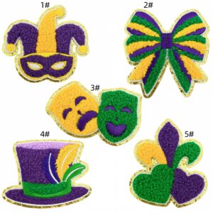Carnival cloth patch set of 5 pieces