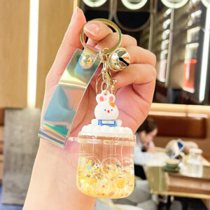 Oil bubble beads luminous quicksand bottle-rabbit yellow / Single OPP bag packaging