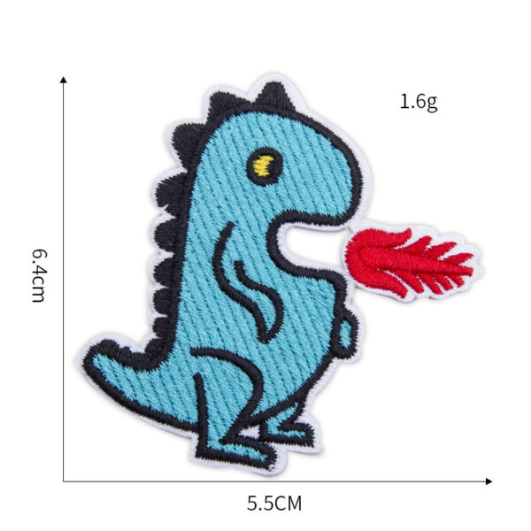 oly-18e7c2f6434f48e141a67b62d3ceaf2b Wholesale Cartoon Dinosaur Embroidery Patch - Party Gift for Kids Clothing Accessory