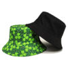 Wholesale Chic St. Patrick's Day Shamrock Print Fisherman Hat for Women