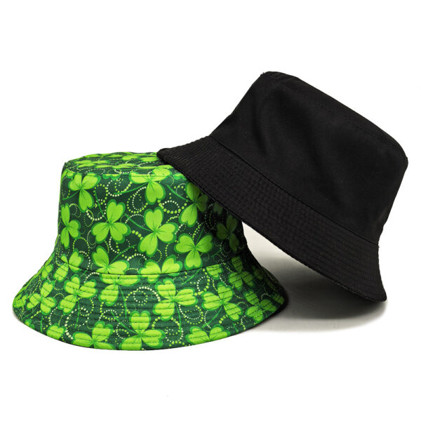 Wholesale Chic St. Patrick's Day Shamrock Print Fisherman Hat for Women