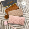 oly-18fe2644e0d61c7941e2638483b2d041 Wholesale Pu Skin Embroidered Wallet with Pompom for Women Everyday Use