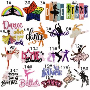 Cartoon dance cloth patch set 18 pieces