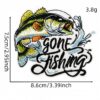 Wholesale Decorative Fishing Themed Embroidered Patches Set of 20 - Chic DIY Craft Accessory for Home Decor or Resale