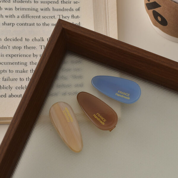 Wholesale Acrylic Water Drop Duckbill Hair Clip - Chic Hair Accessory for Boutique Resale