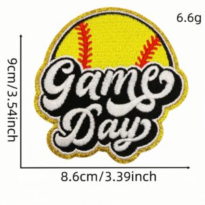Yellow baseball cloth sticker 1 #