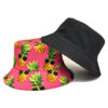 Wholesale Pineapple Print Bucket Hat Sun Protection Casual Accessory for Resale