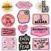 Wholesale Decorative Embroidered Patch - Pink Cartoon English Letters for Clothing Bags DIY Repair