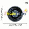 oly-193ae98595c1c1bb816cf505bf4476a5 Wholesale Polyester Thread Musical Note Embroidered Patch Decorative Iron-On Applique