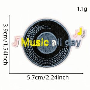 Musical note cloth sticker 15#