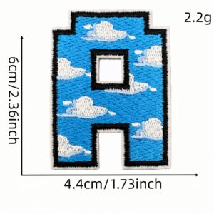 English alphabet cloth sticker a