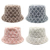 Wholesale Boutique Unisex Gray Checkered Bucket Hat for Sun Protection