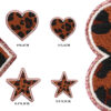 oly-1984b1ef9af87bad4566a265eea81faf Wholesale Embroidered Leather Patches - Love Heart, Star & Leopard Print - Trendy Clothing Decor Accent for Crafting or Gift