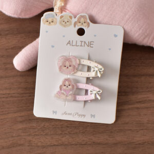 23# Pink Oval Duck Clip - 2pcs