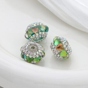 Green / 20mm love cat eye lantern beads