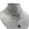 Wholesale Fashion Moon Pendant Necklace Zinc Alloy Stainless Steel Jewelry Accessory for Resale