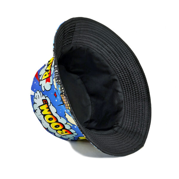 Wholesale Retro City Print Reversible Bucket Hat Sun Protection Fashion Accessory for Everyday Resale