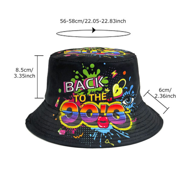 Wholesale Stylish 90s Retro Bucket Hat Unisex Sun Protection Everyday Fashion Accessory