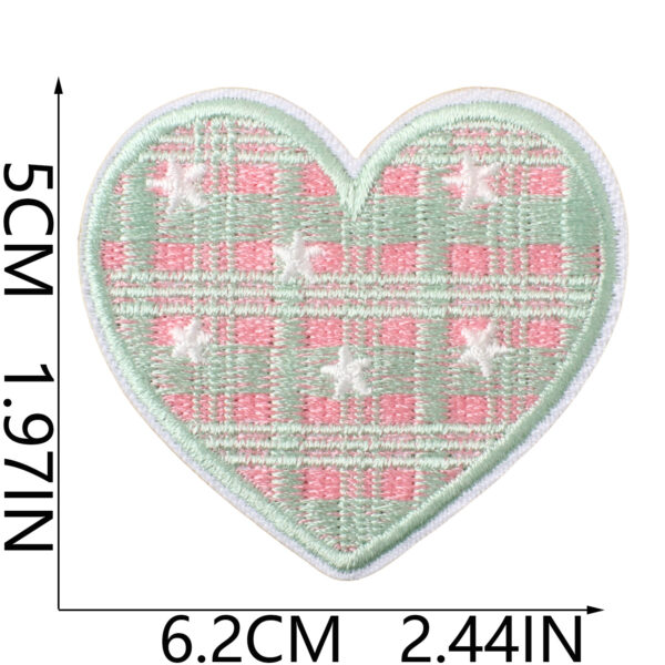 oly-198f86ff1160b0949bbeef11618ecda7 Wholesale Iron-on Heart Shaped Embroidered Patches Decorative Accessory for Clothing Gift
