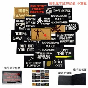 Tactical velcro straps come in a random pack of 20