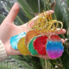oly-19ab970834ae3ed696bd88897611d626 Wholesale Natural Crystal Irregular Shape Colorful Keychain Pendant Jewelry Accessory for Boutique Resale