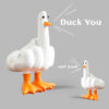Wholesale Funny Duck Resin Ornament Middle Finger Figurine Home Decor Decorative Accent Resale
