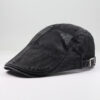 Wholesale Casual Cotton Beret Hat for Men Sunscreen Adjustable Khaki