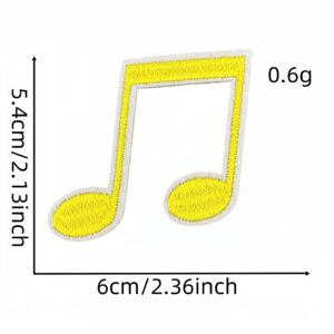 Musical note cloth sticker 9#