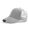 oly-19ccfa5da7c9721ec9a451f7300d0213 Wholesale Red Women's Cotton Baseball Cap with Ponytail Opening, Sunshade, Rolled Brim Fashion Accessory for Resale