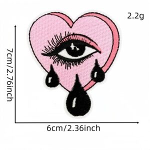 Cartoon black and pink fabric applique 25#