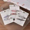 Wholesale Acrylic Love Pattern Red Fine Grid Seamless Hair Clips Set of 2 Fashion Accessory