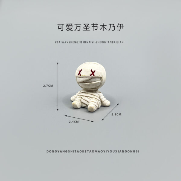 Wholesale Halloween Resin Figure Set Mummy Skull Witch Pumpkin Decor for Home or Resale