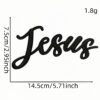 Wholesale Creative Cartoon Hollow Embroidered English Letter Patch Decorative Iron-On Applique for Clothing DIY Gift