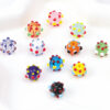 Wholesale Stylish Sea Urchin Design Glass Beads 12mm Mixed Colors for DIY Jewelry Gift and Everyday Wear