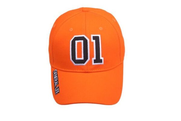 Wholesale Orange Embroidered Racing Car Baseball Cap Adjustable Sun Shade Fashion Accessory