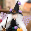 Wholesale Halloween Witch Butterfly Doll with Silk Cloth Decorative Ornament for Home Party Gift Resale