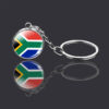 Wholesale Metal Keychain Egypt Flag Glass Ball Decorative Accessory