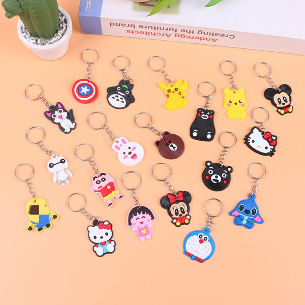 oly-1a26cf5091d8bb5942e933d2efdb7c2d Wholesale Cute Cartoon Silicone Keychain Gift Key Ring Fashion Accessory