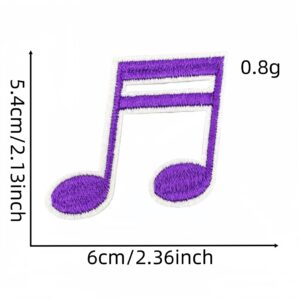Musical note cloth sticker 1#
