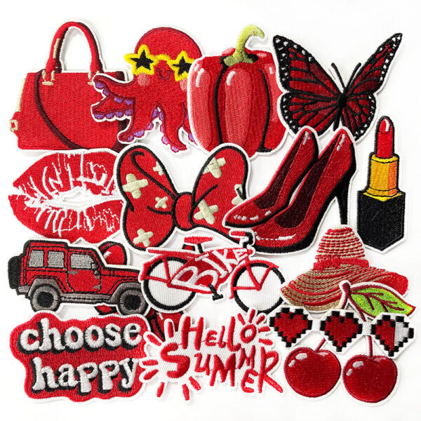 oly-1a28dda3ee5c55dd9510d787d01c48b1 Wholesale Romantic Couple DIY Embroidered Cloth Patch 16-Piece Set Polyester for Coat Decoration Party Gift