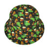 Wholesale St. Patrick's Day Bucket Hat with Shamrock Print Sun Protection for Resale