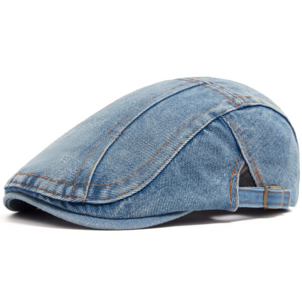 Wholesale Vintage Beret Caps for Women Men Washed Denim Cotton Sun Protection Hat