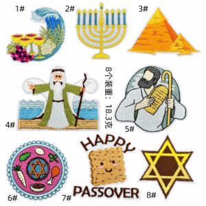 Cartoon cloth stickers set of 8 pieces