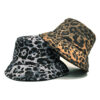 oly-1a43bfd52e9f08f9bf393f4c1267f4ae Wholesale Padded Leopard Print Sunscreen Bucket Hat Wide Brim Large Size Winter Fisherman Hat Fashion Accessory Gift