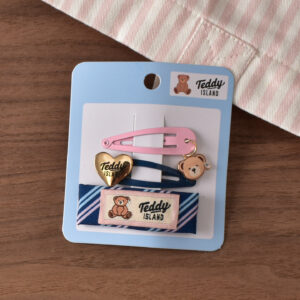 14 # Pink/navy blue hanging circle bb clip-3pcs